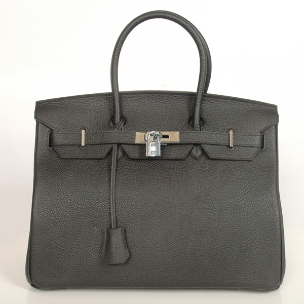 H35BBJSS Hermes Birkin in pelle togo togo 35CM Nero (argento)